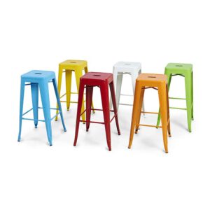 כסא בר פח בצבעים שונים